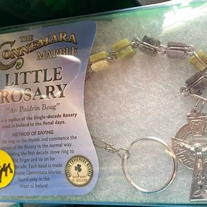 Connemara marble rosary bracelet